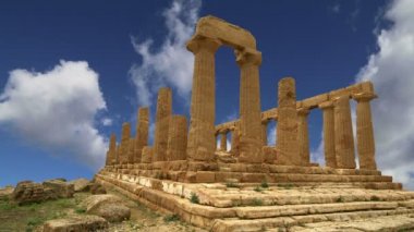 Juno (V-VI yüzyıl M.ö.) Antik Yunan tapınağı, tapınaklar, Agrigento, Sicilya Vadisi