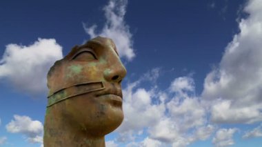 Agrigento arkeolojik alanda heykel, Sicilya, İtalya