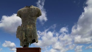 Agrigento arkeolojik alanda heykel, Sicilya, İtalya