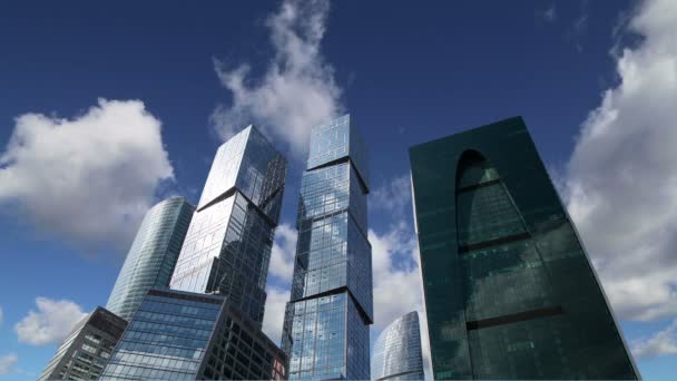 Arranha-céus do Centro Internacional de Negócios (Cidade), Moscou, Rússia — Vídeo de Stock