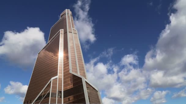 国际商务中心 (城市)，莫斯科，俄罗斯的摩天大楼 — 图库视频影像