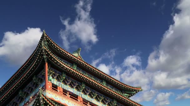 Zhengyangmen Gate (Qianmen). Beijing, China — стоковое видео