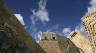 Lindos Akropolis Üzerinde Rodos Antik Arkeoloji sitesi, Yunanistan