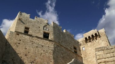 Lindos Akropolis Üzerinde Rodos Antik Arkeoloji sitesi, Yunanistan