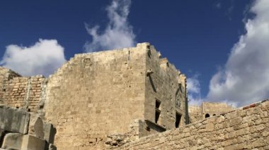 Lindos Akropolis Üzerinde Rodos Antik Arkeoloji sitesi, Yunanistan