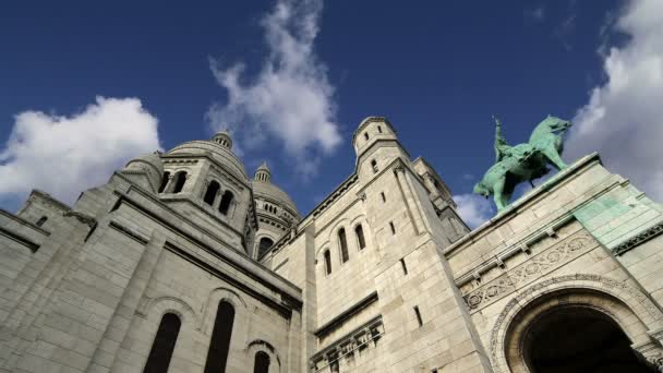 Basílica del Sagrado Corazón, París, Francia — Vídeos de Stock