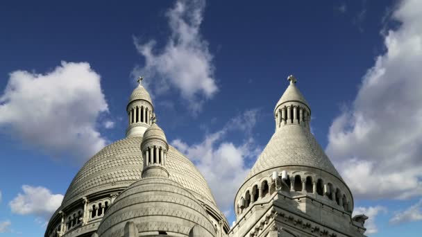 Basilica of the Sacred Heart, Paris,France — Stock Video