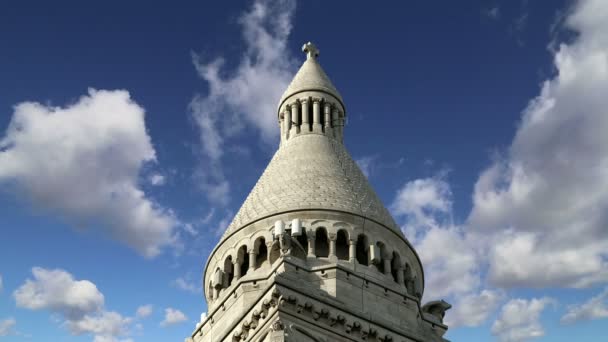 Basílica do Sagrado Coração, Paris, França — Vídeo de Stock