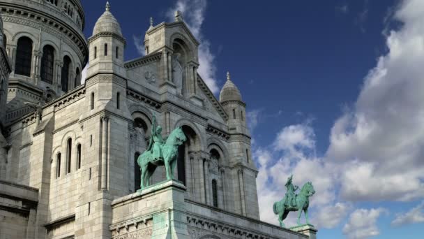 Basilica of the Sacred Heart, Paris, France — стоковое видео