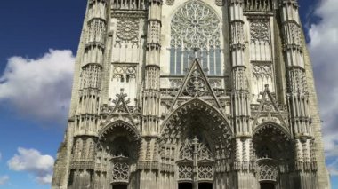 Gotik Katedrali Saint Gatien (1170 ve 1547 arasında inşa edilmiş), Tours, Fransa