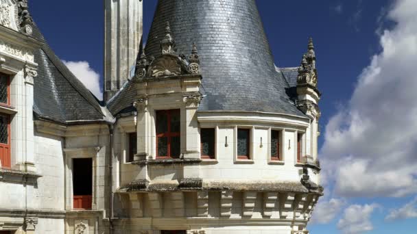 Chateau azay-le-rideau (erbaut von 1515 bis 1527), loire, Frankreich — Stockvideo