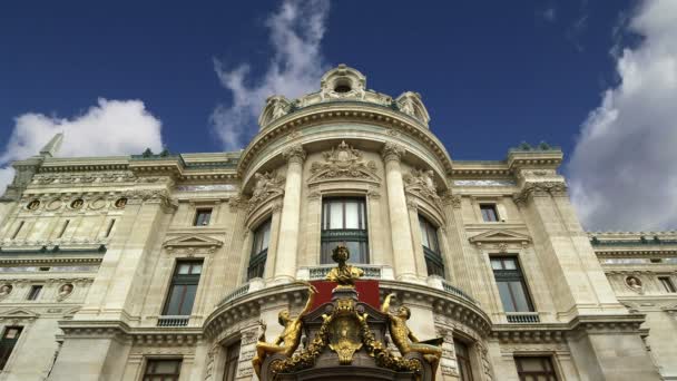 Opery Garnier w Paryżu (w ciągu dnia), Francja — Wideo stockowe
