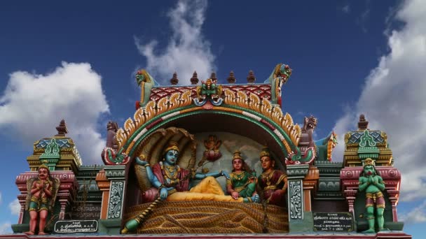 Templo hindú tradicional, sur de la India, Kerala — Vídeos de Stock