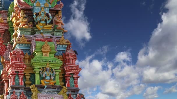 Traditionella hinduiska templet, södra Indien, Kerala — Stockvideo