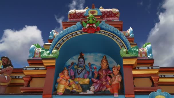 Traditionele hindoe tempel, Zuid-India, Kerala — Stockvideo