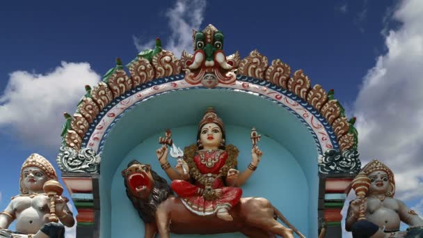 Traditioneller hinduistischer Tempel, Südindien, Kerala — Stockvideo