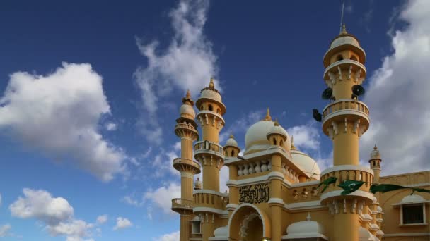 Muslimische (arabische) Moschee, Kovalam, Kerala, Südindien — Stockvideo