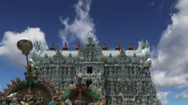 Suchindram Tapınağı Shiva, Vişnu ve Brahma, korumalı Unesco.Kanniyakumari, Tamil Nadu, Güney Hindistan tarafından tanrılara adanmış