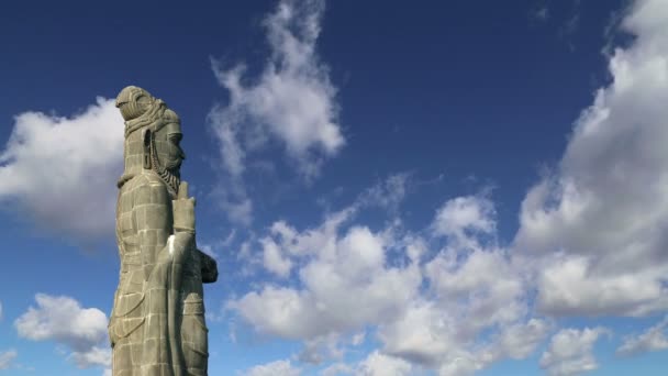 印度泰米尔纳德邦，Kanyakumari，Thiruvalluvar 雕像 — 图库视频影像