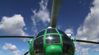 Rotor ve modern askeri helikopter gövde bölümü detayları
