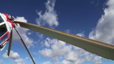 Rotor ve modern askeri helikopter gövde bölümü detayları