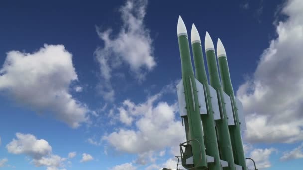 Сучасні російські зенітні ракети — стокове відео