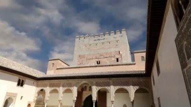 Alhambra Palace - Granada'daki ortaçağ mağribi kalesi,Endülüs, İspanya