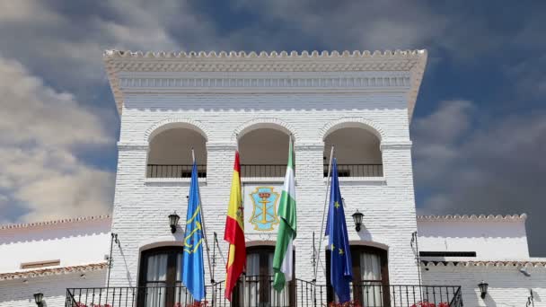 Buildings in Nerja, Andalusia, Spain.It is on the country southern Mediterranean coast, about 50 km east of Malaga — Stockvideo