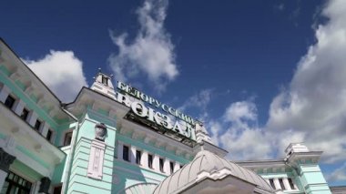 Belorussky tren istasyonu--bir dokuz ana tren istasyonları, Moskova, Russia.It 1870 yılında açtı ve mevcut haliyle 1907-1912 yılında yeniden