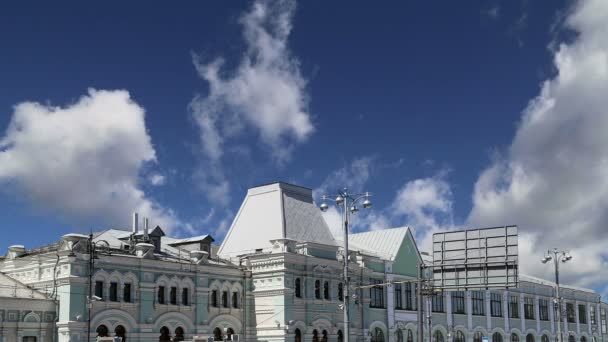 Rizhská železniční stanice (Rizhsky vokzal, stanice Riga) je jednou z devíti hlavních železničních stanic v Moskvě, Russia.It byla postavena v roce 1901. — Stock video