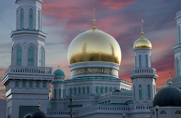 Domkyrkan moskén Moskva - den huvudsakliga moskén i Moskva — Stockfoto
