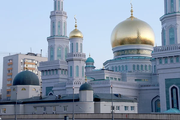 Domkyrkan moskén Moskva--den huvudsakliga moskén i Moskva — Stockfoto