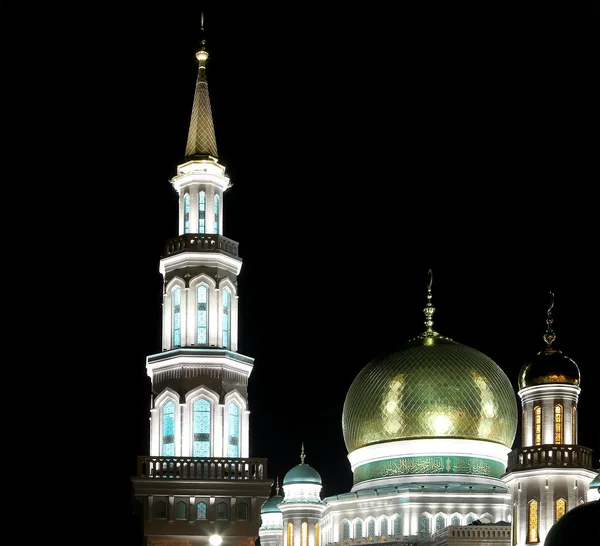 莫斯科大教堂清真寺、 俄罗斯 — — 在莫斯科主要清真寺 — 图库照片
