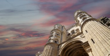 Malaga - katedral Malaga şehir, Andalusia, Güney İspanya Rönesans kilisesidir