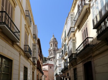 Malaga - katedral Malaga şehir, Andalusia, Güney İspanya Rönesans kilisesidir