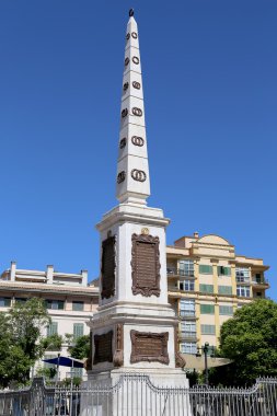 Plaza de la Merced Malaga, Endülüs, İspanya.