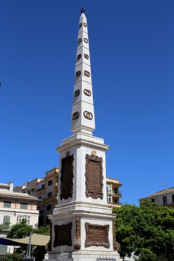 Plaza de la Merced Malaga, Endülüs, İspanya.