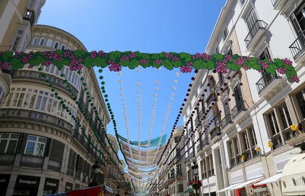 Larios street, la strada principale di Malaga, Andalusia, Spagna — Foto Stock