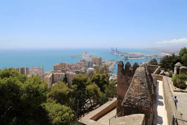 Gibralfaro Castle v Màlaga, Andalusie, Španělsko. — Stock fotografie