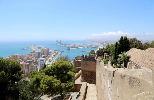 Burg Gibralfaro in Malaga, Andalusien, Spanien. — Stockfoto