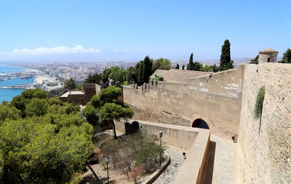 Gibralfaro Castle w Maladze, Andaluzja, Południowa Hiszpania. — Zdjęcie stockowe