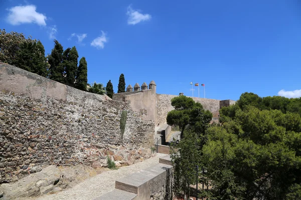 Gibralfaro Castle w Maladze, Andaluzja, Południowa Hiszpania. — Zdjęcie stockowe