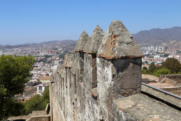 Kasteel van Gibralfaro in Malaga, Andalusie, Spanje. — Stockfoto