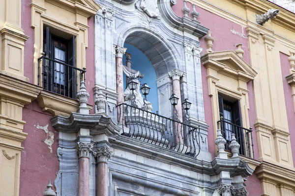 Alte architektur in malaga, spanien — Stockfoto