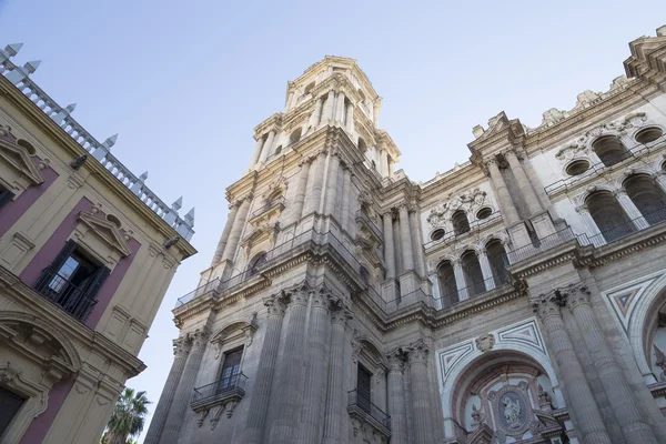 Catedral de Malaga-- é uma igreja renascentista na cidade de Málaga, Andaluzia, sul da Espanha — Fotografia de Stock