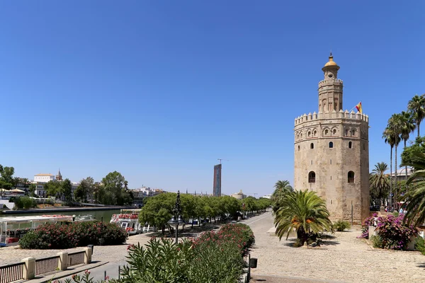 Torre del Oro à Séville, Andalousie, sud de l'Espagne — Photo