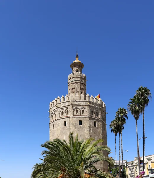 Torre del Oro à Séville, Andalousie, sud de l'Espagne — Photo