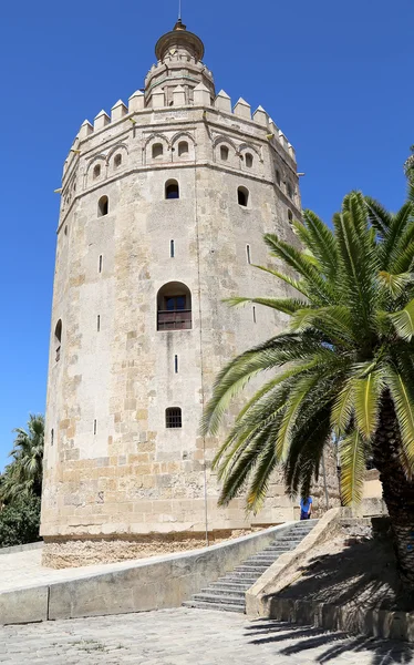 Torre del Oro à Séville, Andalousie, sud de l'Espagne — Photo