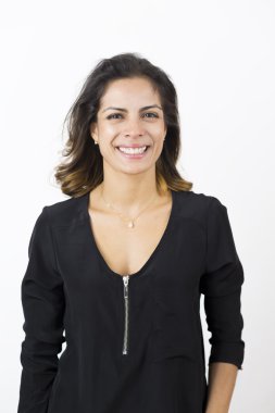 çekici genç mutlu kadın