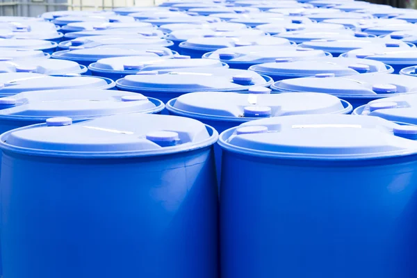 Plastic Storage Drums — Stock Photo, Image